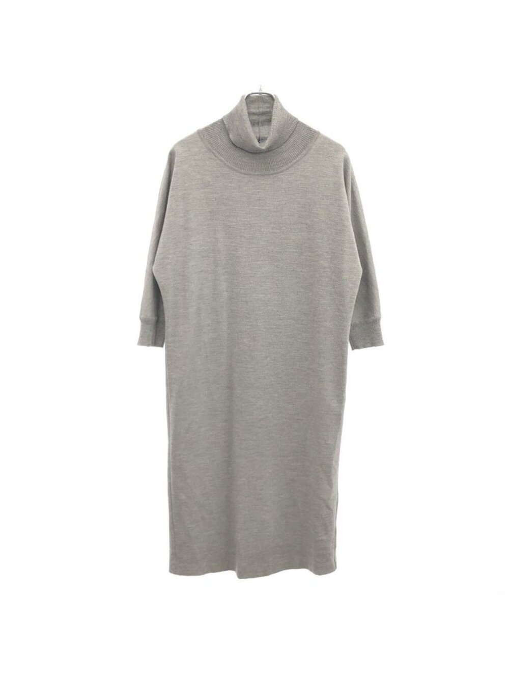 Max Mara Turtleneck Dress Gray 42